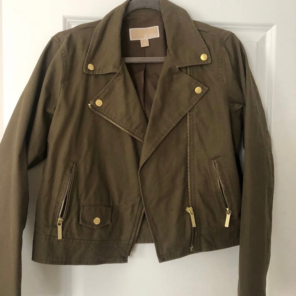 Michael kors canvas motto jacket